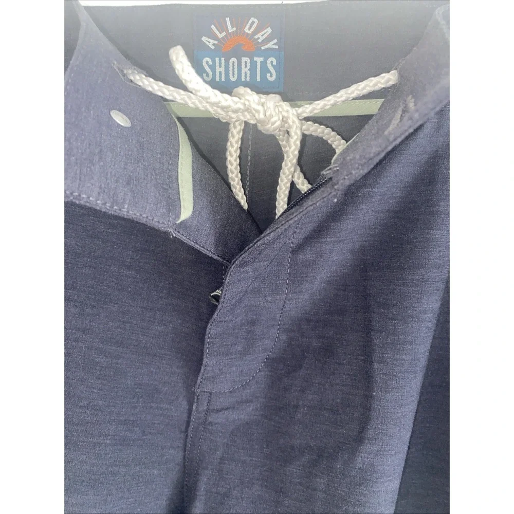 EUC Faherty Shorts Gray All Day Relaxed Drawstring Stretch Lightweight‎ Size 38